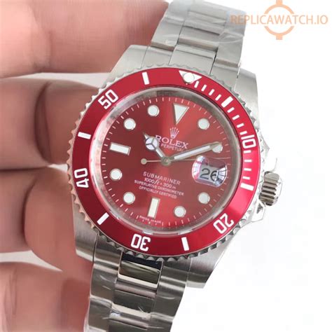 rolex red dial replica|rolex submariner red bezel.